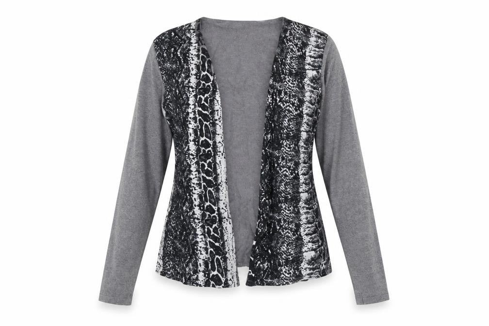 Casamia Womens Grey V-Neck Viscose Cardigan Jumper Size S