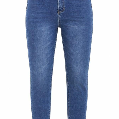 SheIn Womens Blue Cotton Skinny Jeans Size M L27 in Regular Button