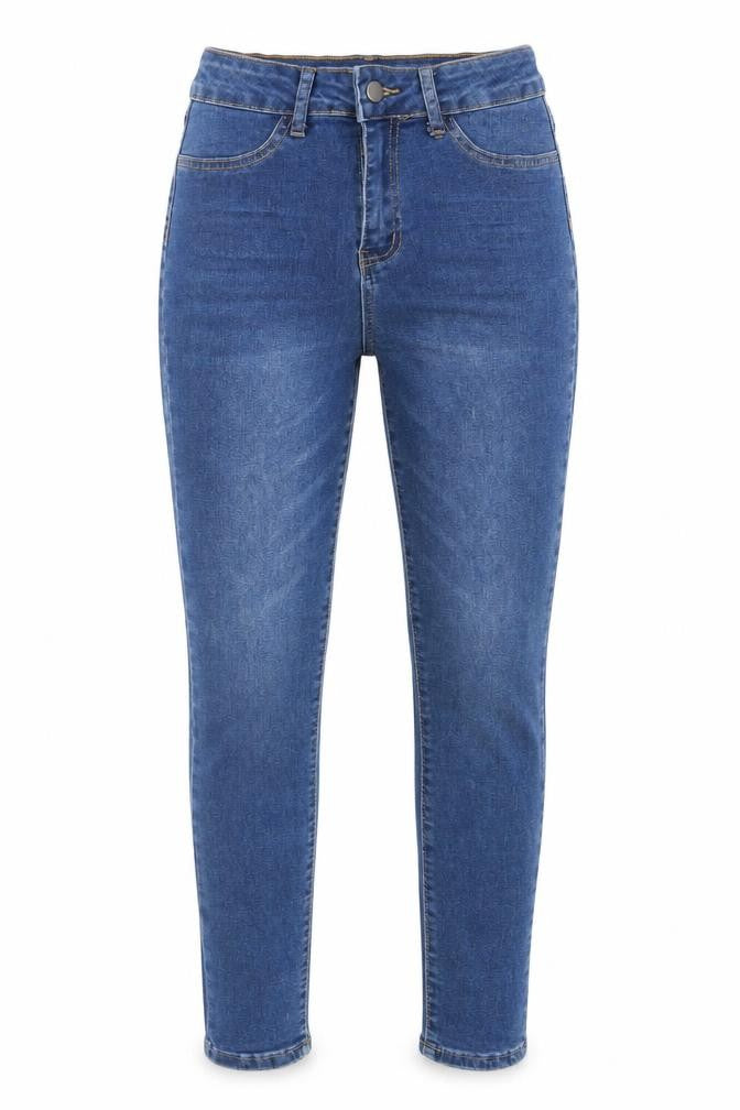 SheIn Womens Blue Cotton Skinny Jeans Size M L27 in Regular Button