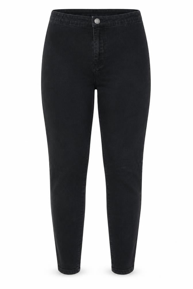 Denim & Co. Womens Black Cotton Skinny Jeans Size 12 Regular Zip