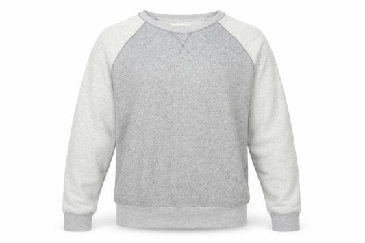 Front view of River Island men’s grey polyester pullover sweatshirt, size XL