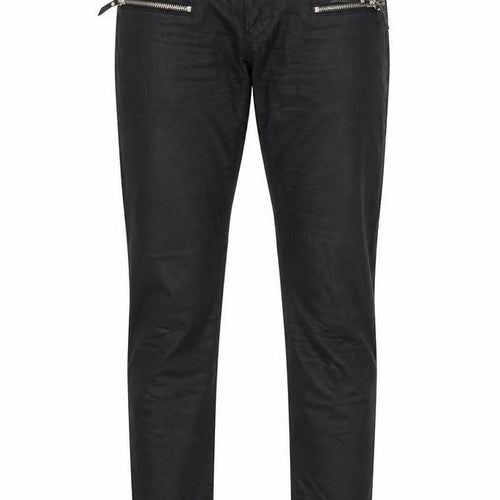 Amisu Womens Black Cotton Straight Jeans Size 10 Regular Zip