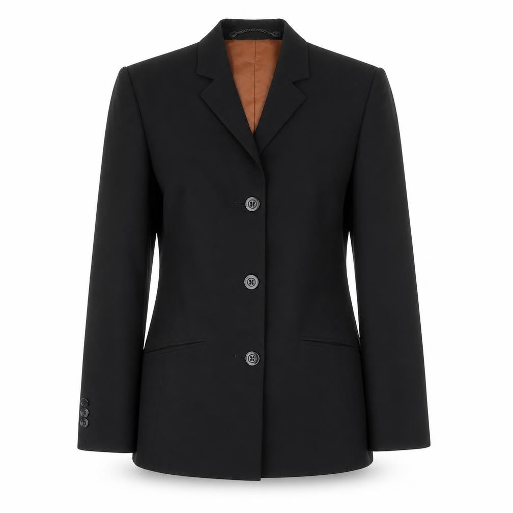 James Barry Womens Black Polyester Jacket Suit Jacket Size 8