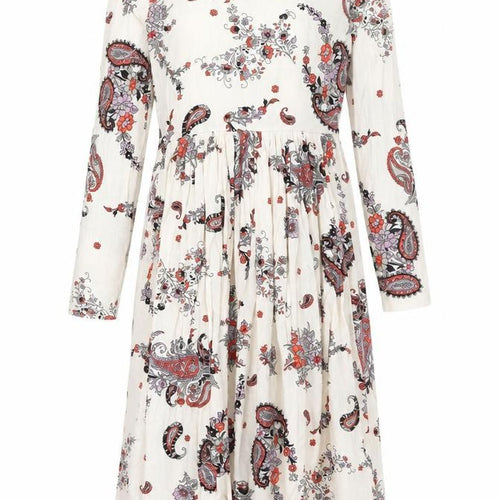 ASOS Womens Multicoloured Paisley Viscose Trapeze & Swing Size 10 Round Neck Pullover