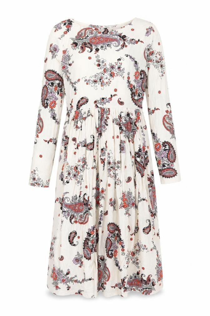 ASOS Womens Multicoloured Paisley Viscose Trapeze & Swing Size 10 Round Neck Pullover