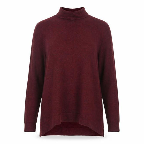 Sportsgirl Womens Red Roll Neck Cotton Pullover Jumper Size M