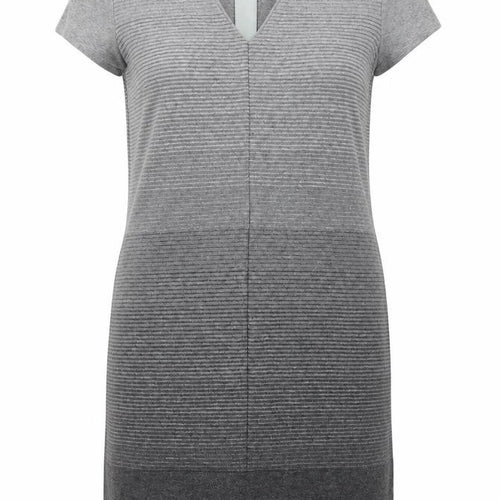 NEXT Womens Grey Wool Jumper Dress Size 10 V-Neck Zip