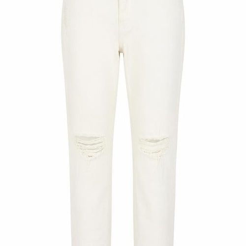 H&M Womens White Cotton Skinny Jeans Size 4 Regular Zip