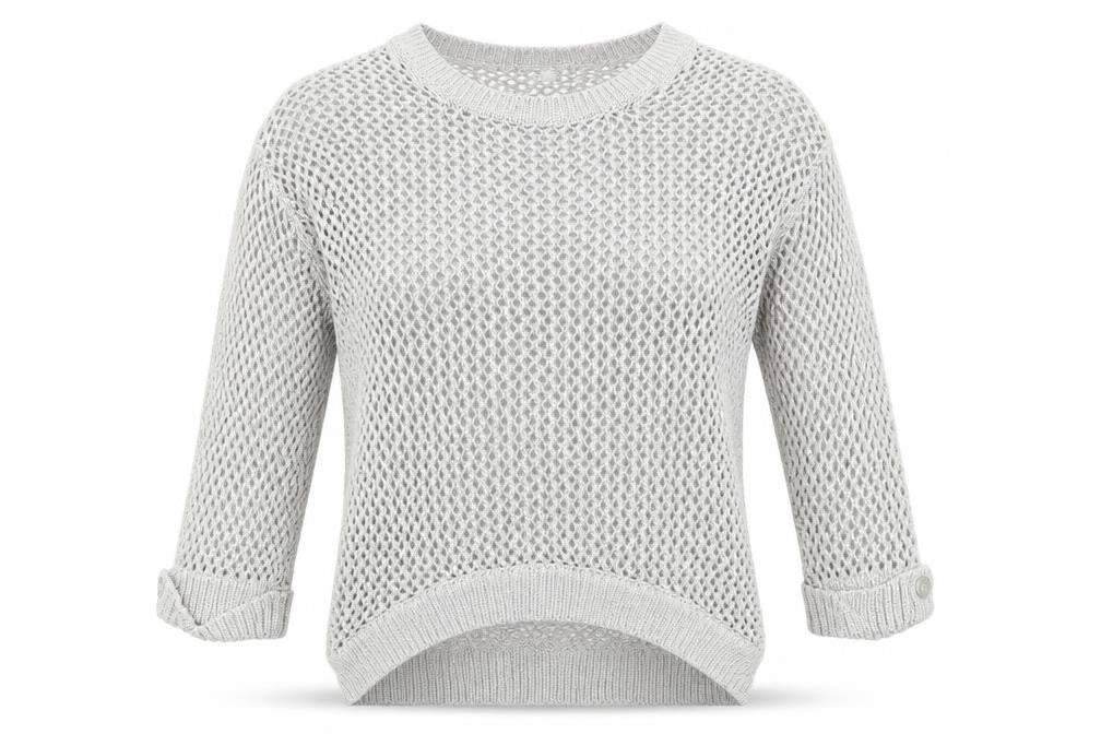 Wallis Womens Grey Crew Neck Polyester Pullover Jumper Size S Pullover