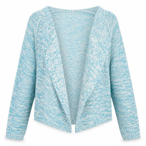 Klass Womens Blue V-Neck Acrylic Cardigan Jumper Size M