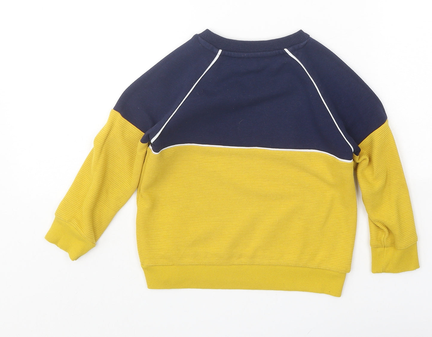 Very Boys Yellow Cotton Pullover Sweatshirt Size 2-3 Years Pullover - Dinosaur