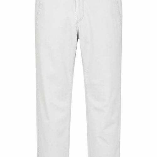 Preworn Mens Grey Cotton Trousers Size 36 in Regular Zip