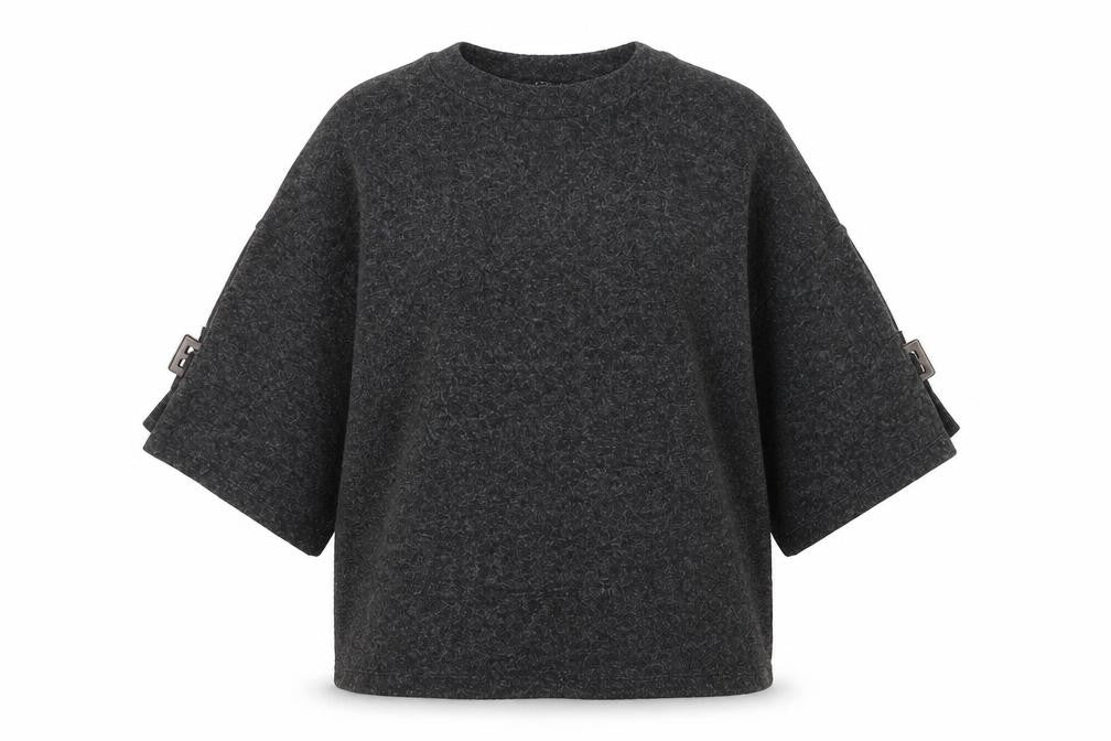F&F Womens Grey Round Neck Polyester Pullover Jumper Size 10