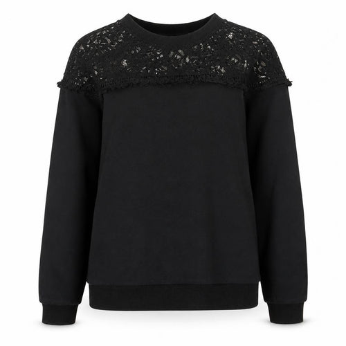 Valley Of The Dolls Womens Black Cotton Pullover Sweatshirt Size 8 Pullover