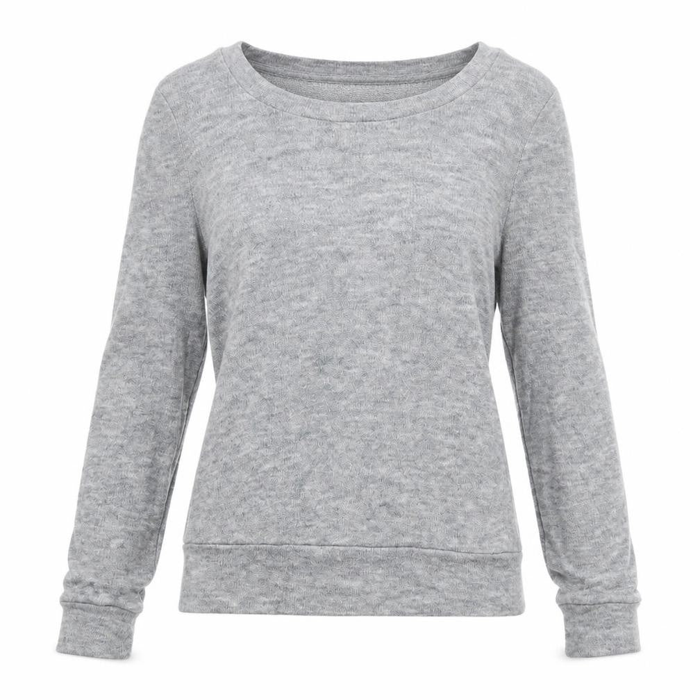 Glamourous Womens Grey Round Neck Acrylic Pullover Jumper Size 8 - Elbow Patches