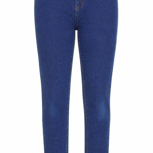 Denim & Co. Womens Blue Cotton Skinny Jeans Size 10 Regular Zip