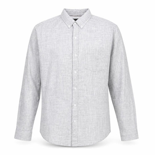 Red Herring Mens Ivory Cotton Button-Up Size M Collared Button