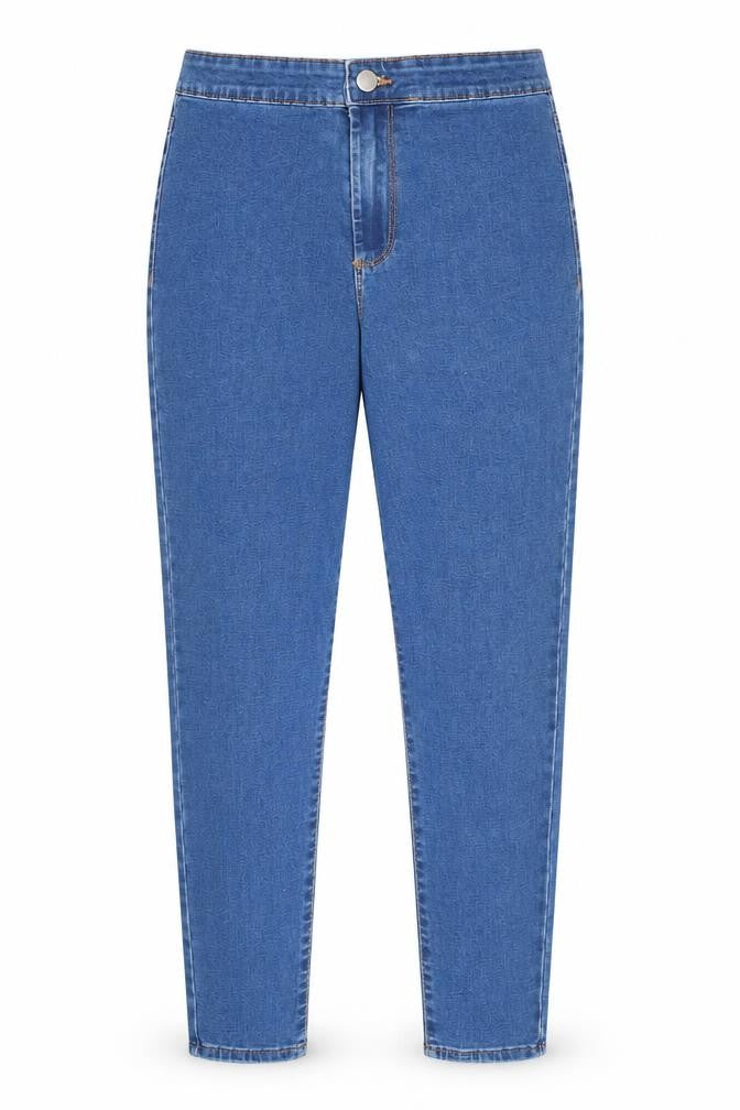 Denim & Co. Womens Blue Cotton Jegging Jeans Size 12 Regular Zip