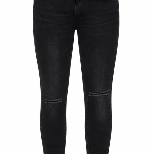 Zara Womens Black Cotton Skinny Jeans Size 10 Regular Zip