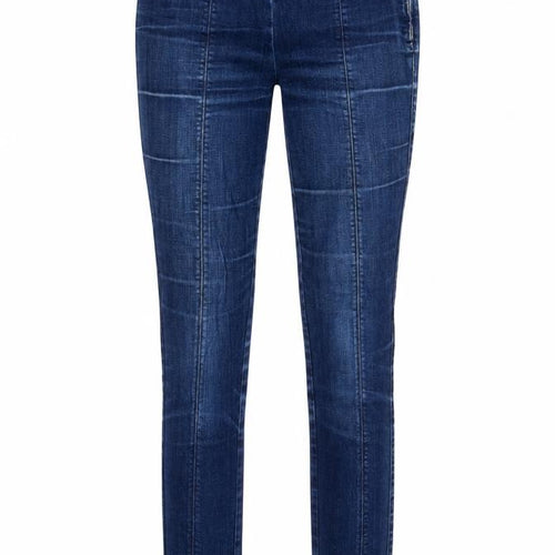 H&M Womens Blue Cotton Skinny Jeans Size 8 Regular Zip
