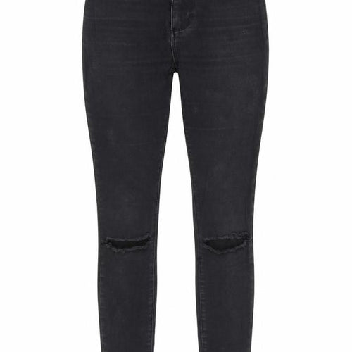 Denim & Co. Womens Black Cotton Skinny Jeans Size 8 Regular Zip