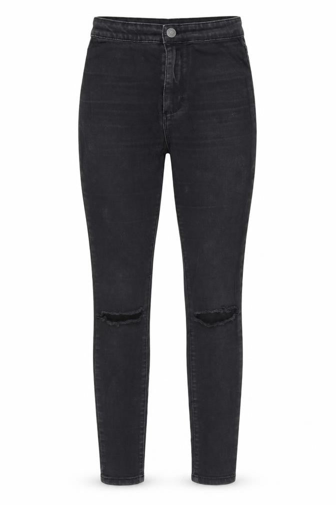 Denim & Co. Womens Black Cotton Skinny Jeans Size 8 Regular Zip