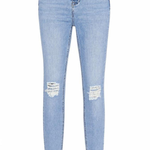 Denim & Co. Womens Blue Cotton Skinny Jeans Size 8 Regular Zip
