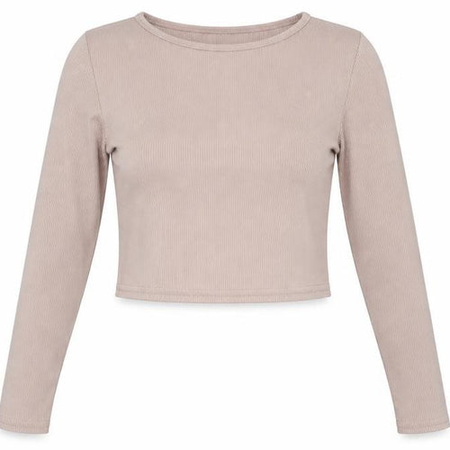 Nasty Gal Womens Pink Polyester Cropped Blouse Size M Boat Neck