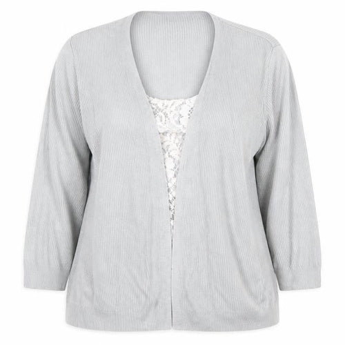 Marks and Spencer Womens Grey Round Neck Acrylic Pullover Jumper Size 14 - Twin Set