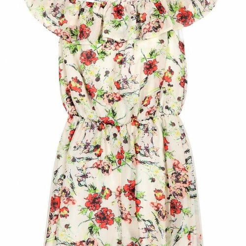 Oh My Love Womens Grey Floral Polyester Playsuit One-Piece Size S Pullover - Bardot