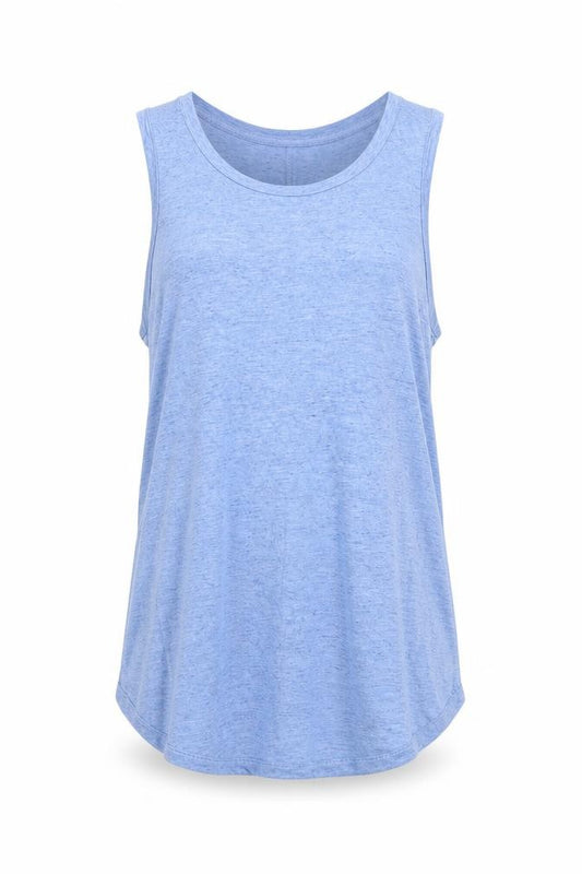 Front view of Gap men’s blue viscose t-shirt, size XS, round neck