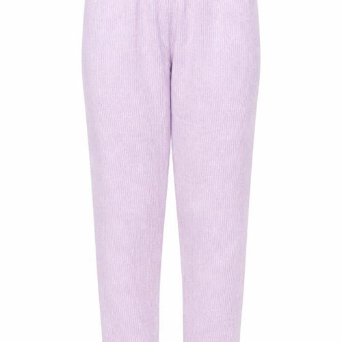 Preworn Girls Purple Viscose Jogger Trousers Size 12 Years Regular Drawstring