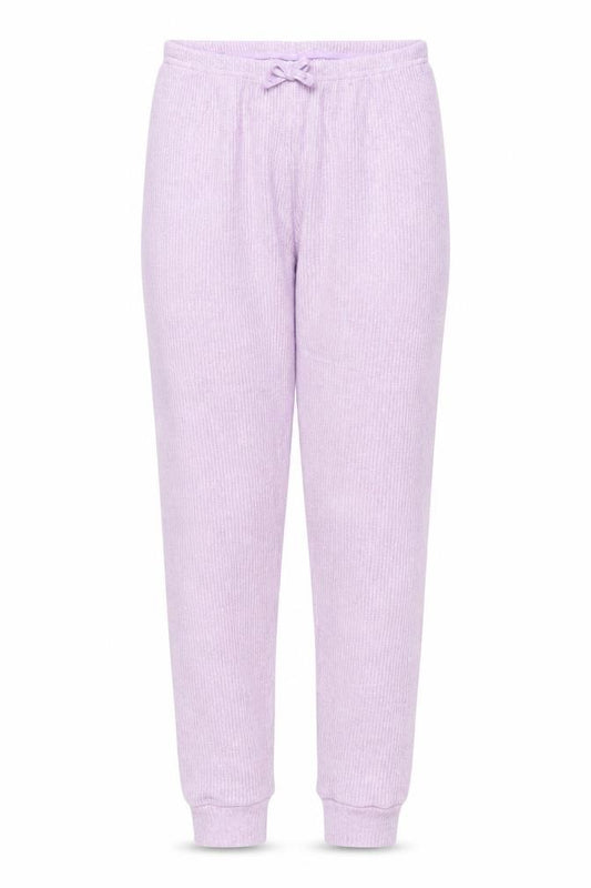Preworn Girls Purple Viscose Jogger Trousers Size 12 Years Regular Drawstring