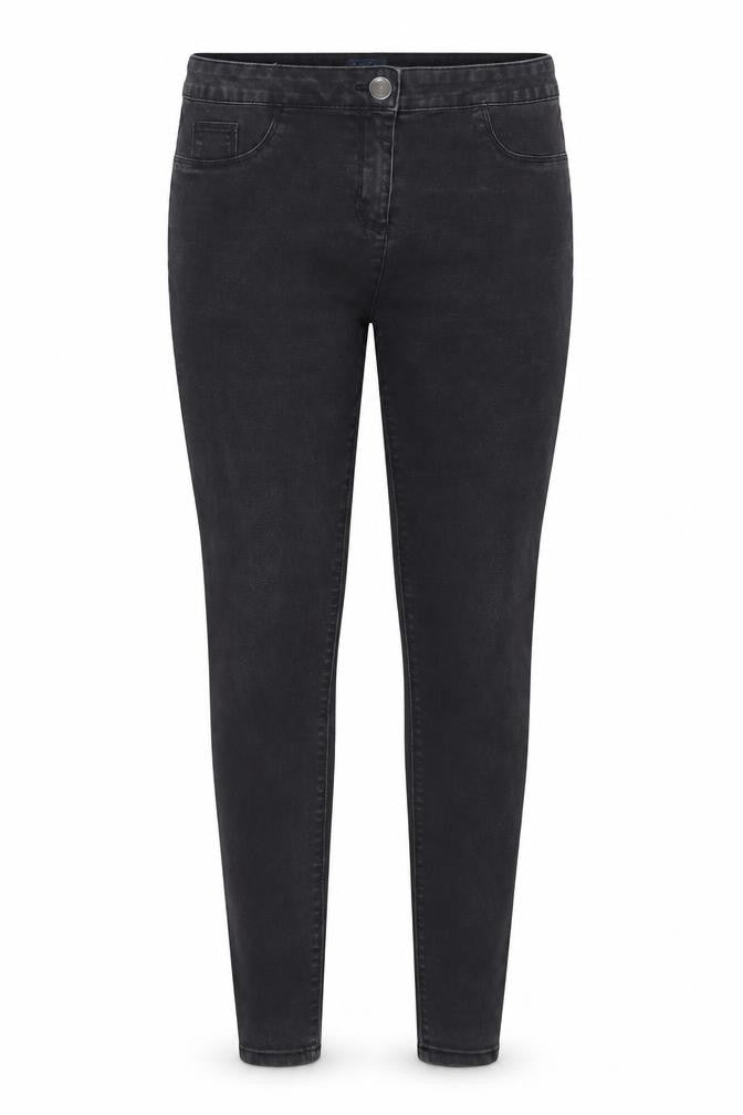 Papaya Womens Grey Cotton Skinny Jeans Size 12 Regular Zip