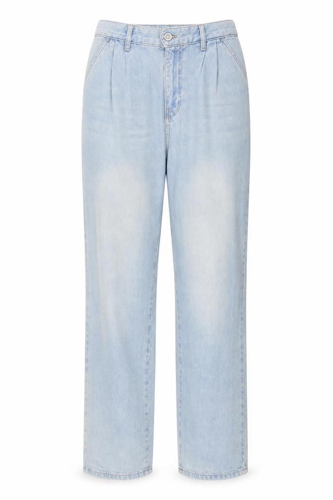 ASOS Womens Blue Cotton Straight Jeans Size 32 in L30 in Regular Button