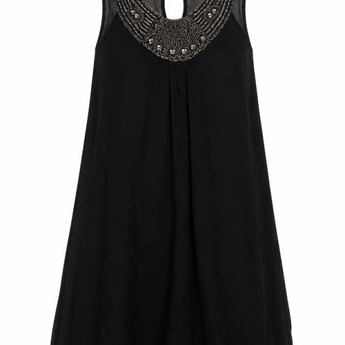 Miss Selfridge Womens Black Viscose Trapeze & Swing Size 10 Round Neck Button