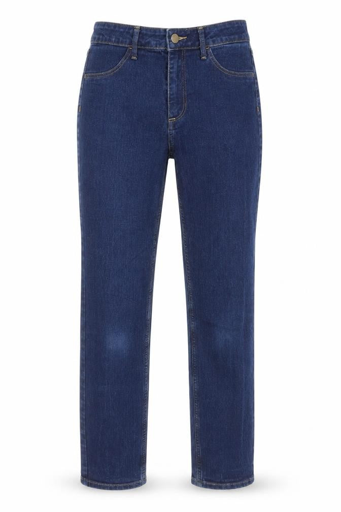 &Denim Womens Blue Cotton Straight Jeans Size 28 in Regular Zip