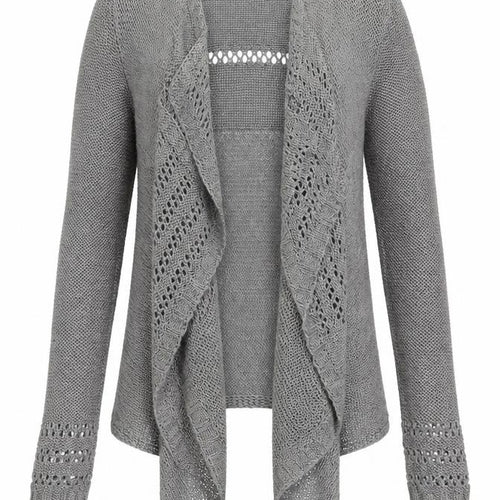 Per Una Womens Silver V-Neck Acrylic Cardigan Jumper Size S