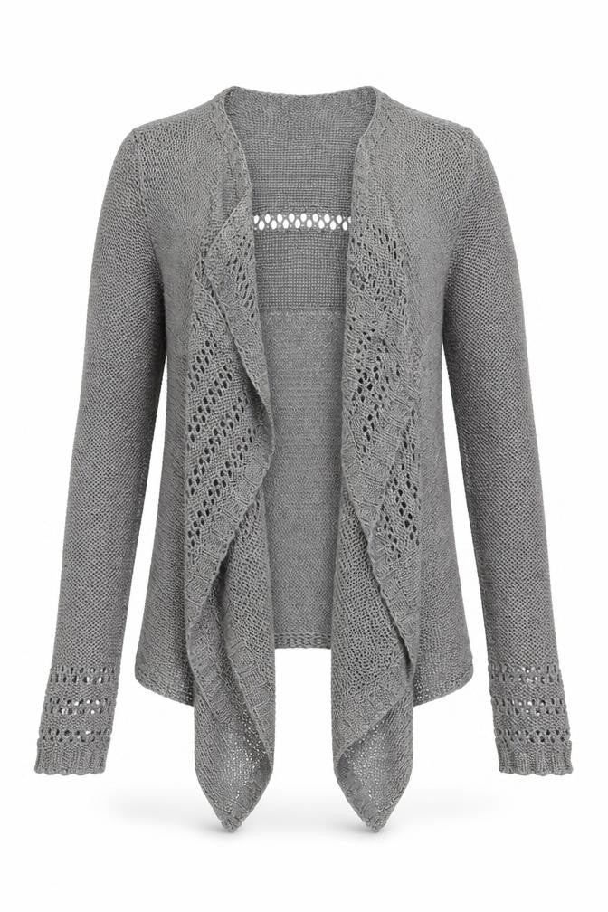 Per Una Womens Silver V-Neck Acrylic Cardigan Jumper Size S