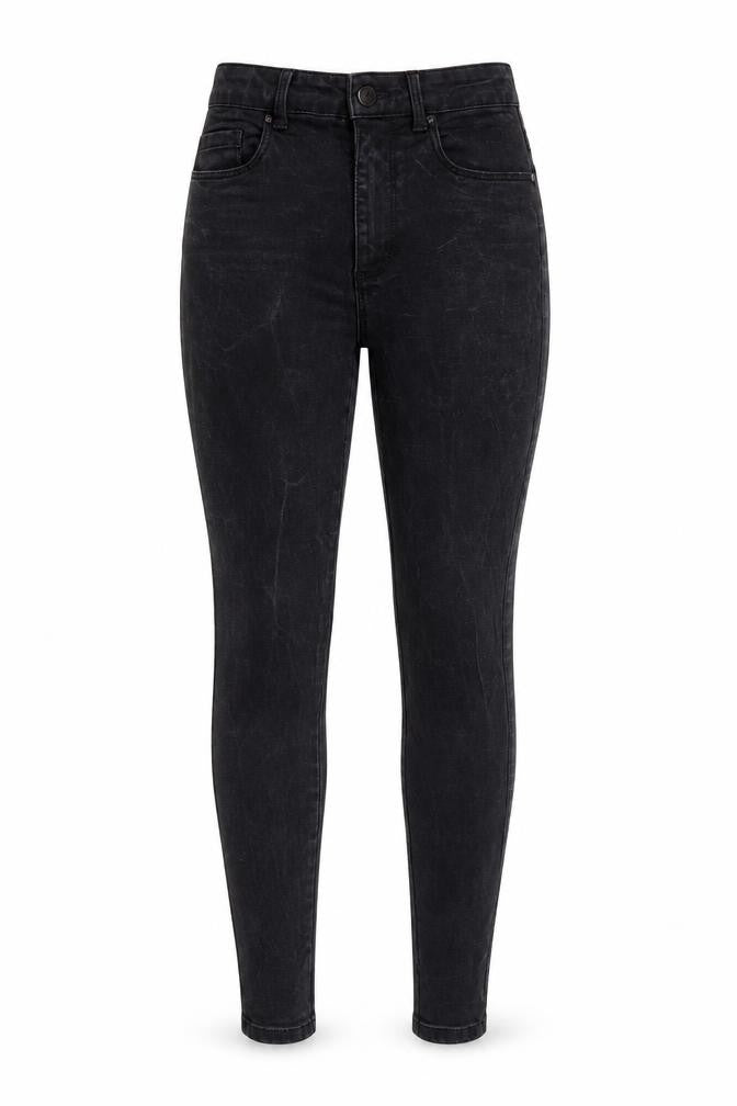 Only Womens Black Cotton Skinny Jeans Size 30 in Regular Zip