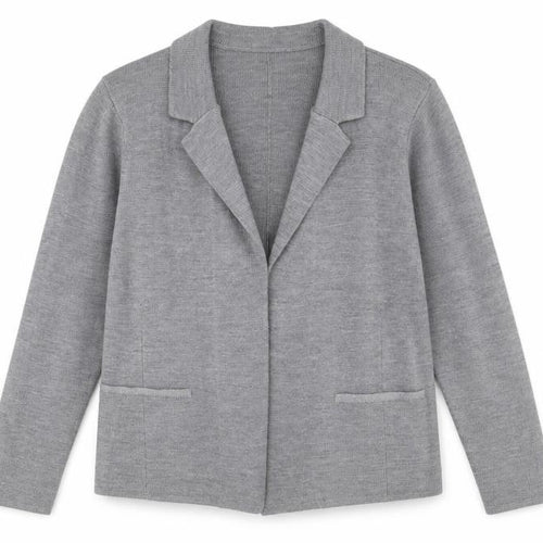 George Womens Grey V-Neck Acrylic Cardigan Jumper Size 12