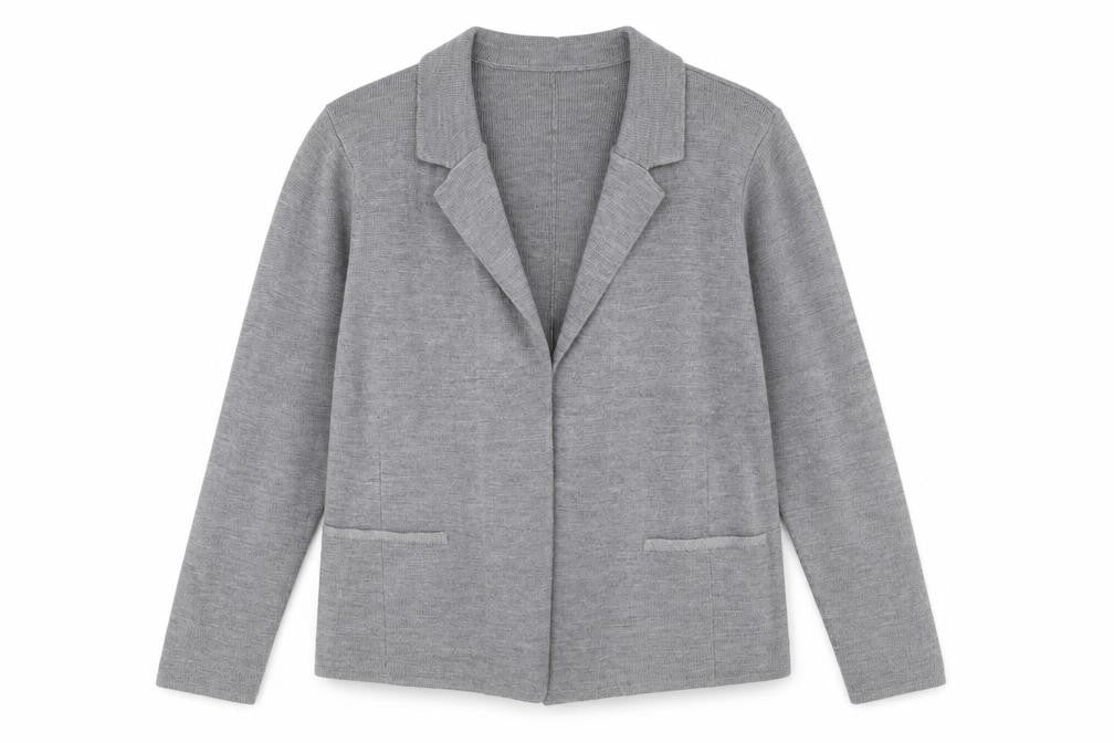 George Womens Grey V-Neck Acrylic Cardigan Jumper Size 12
