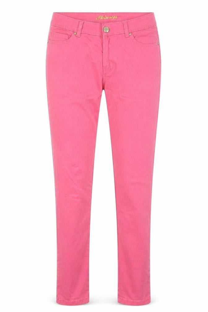 Denim & Co. Womens Pink Cotton Skinny Jeans Size 10 Regular Zip