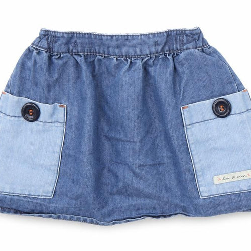 NEXT Girls Blue Cotton A-Line Skirt Size 18-24 Months Pullover