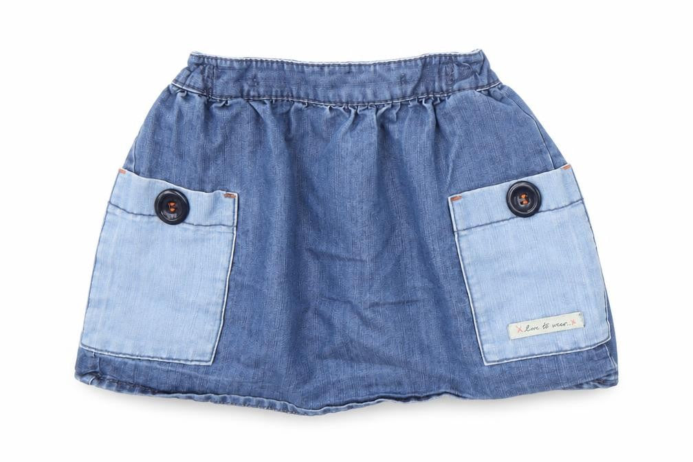NEXT Girls Blue Cotton A-Line Skirt Size 18-24 Months Pullover