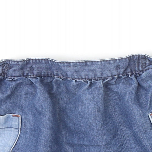 NEXT Girls Blue Cotton A-Line Skirt Size 18-24 Months Pullover