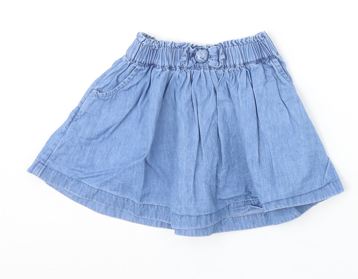 George Girls Blue 100% Cotton Skater Skirt Size 18-24 Months Pullover