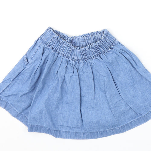 George Girls Blue 100% Cotton Skater Skirt Size 18-24 Months Pullover