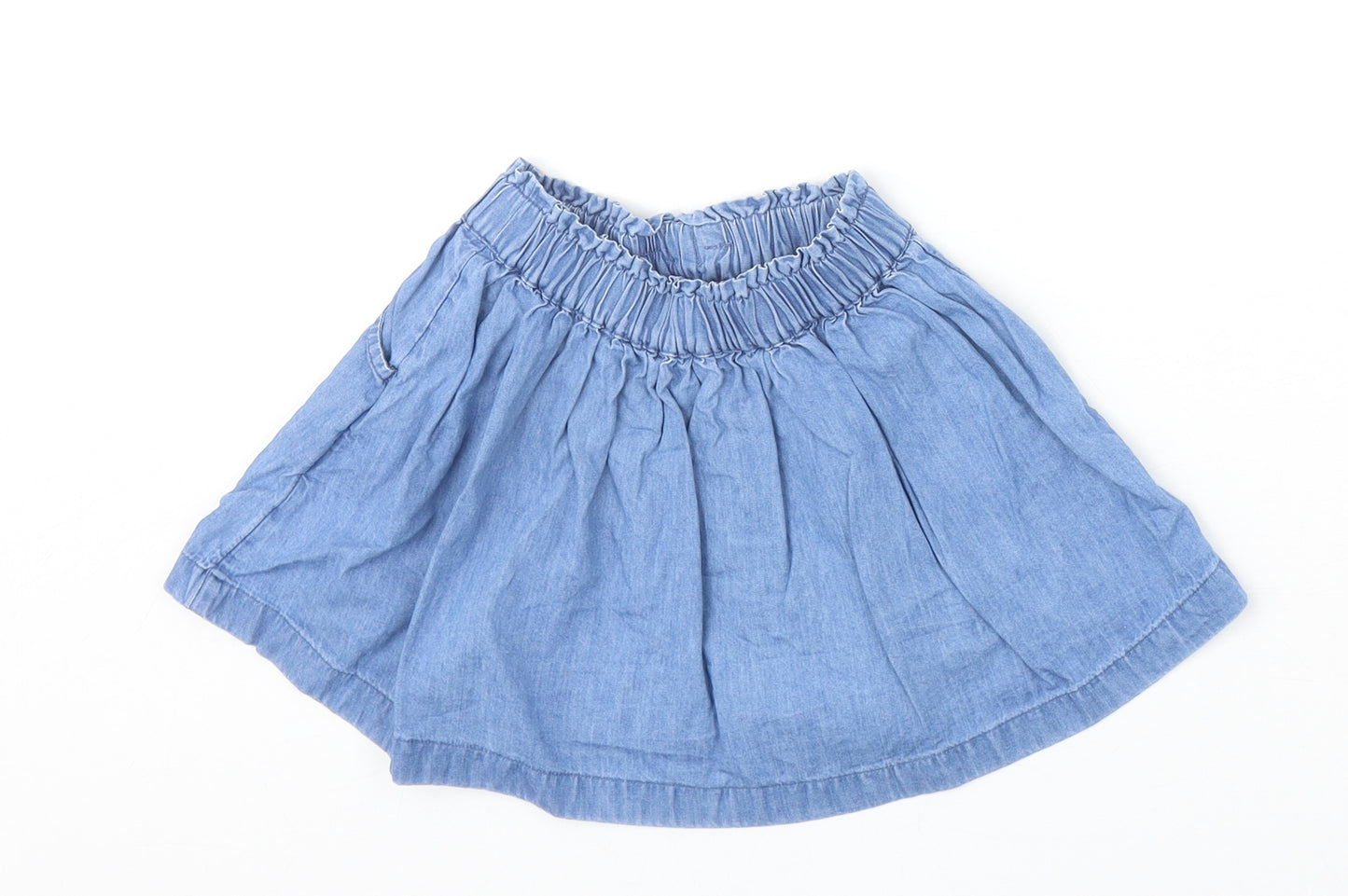 George Girls Blue 100% Cotton Skater Skirt Size 18-24 Months Pullover