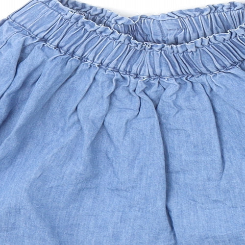 George Girls Blue 100% Cotton Skater Skirt Size 18-24 Months Pullover
